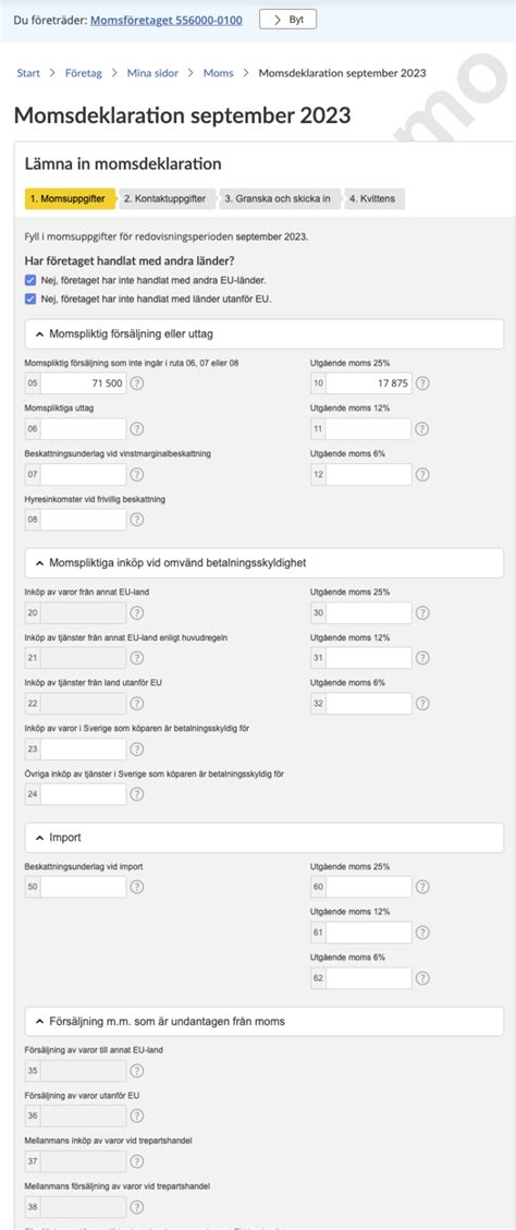 Deklarera moms enskild firma